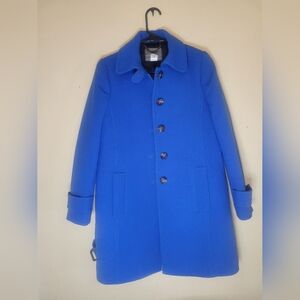 J Crew Double Cloth Size 8P Blue Coat